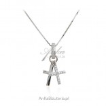 Silver necklace with crosses - Italian jewelry