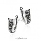 Silver oxidized earrings SCARLETT