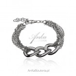 Beautiful silver women's bracelet from PANCERKA