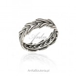 Sterling silver oxidized ring