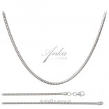 Silver rhodium chain, thick rope for larger pendants 50 cm