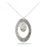 Corrugated silver necklace - Beautiful silver Italian jewelry