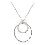 Silver jewelry - Beautiful silver necklace with rings