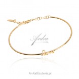 Beautiful silver gilded bracelet LOVE Italian jewelry