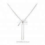 Silver necklace - simple elegant silver jewelry