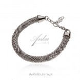 Silver Italian bracelet - thick