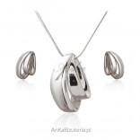 Silver jewelry set - delicate
