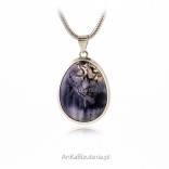 Silver jewelry with natural TIFFANY stone