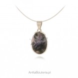 Original jewelry for a gift - Silver pendant with a TIFFANY stone