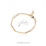 Gold-plated bracelet. DIAMOND CANDLE