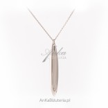 Silver necklace LONG icicle - elegant silver jewelry