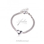 PANCER silver bracelet with heart