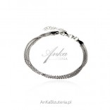 Silver diamond bracelet