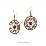 FRYVOLITE LACE earrings with amber