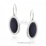 Silver earrings with night Cairo