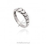 Silver HEART ring