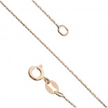 Silver CORDANO chain plated with 24k gold 45 cm