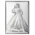 Obrazek srebrny Jezusa Miłosiernego 9x13 CM