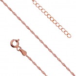 Silver gold-plated bracelet with pink gold FOR LEG Singapore