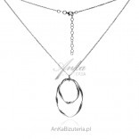 Long silver necklace - elegant Italian jewelry