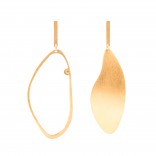 Gold-plated stainless steel earrings from the DALI collection, ALE design