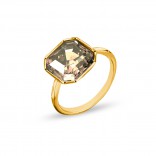 Gold-plated silver ring Imperial 925 in Light Colorado Topaz color - size 14