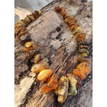 A necklace of real Baltic amber - a beautiful unicorn
