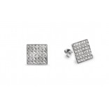 Silver Crystal Swarovski Kingdom Studs earrings