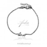 Silver bracelet with the word LOVE