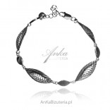 Women's jewelry - openwork LEAVES bracelet