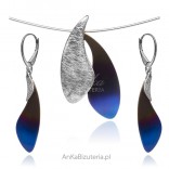 A set of silver jewelry with titanium AGNES