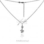 Silver Alpine Lily necklace