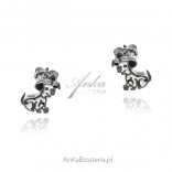 Silver children's earrings Dalmatians