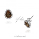 Silver earrings with SULTANITE - a stone of many colors
