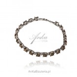Elegant silver bracelet with sultanite - the stone of the sultans