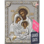 Icon of the Holy Family, gilded 12 cm * 16 cm