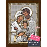 Holy Family icon - gold-plated silver picture 16.5 cm * 21.5 cm