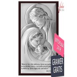 Painting of the Holy Family with a quote from John Paul II 10 cm * 19 cm