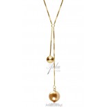 Gold-plated silver Hazen necklace in Bright Gold color.