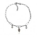 Silver bracelet with cubic zirconia - fashionable Italian jewelry