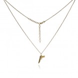 Gold-plated silver GUN necklace