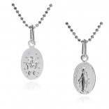 Miraculous Mother of God - a small silver medal