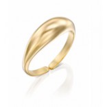 Gold-plated silver ring, adjustable