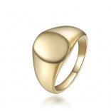 Silver gold-plated ring