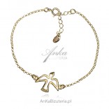 Gold-plated silver bracelet DOGLES - a sign of the Holy Spirit