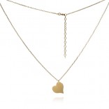 Gold-plated silver necklace HEART