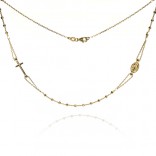 Gold-plated silver ROSARY necklace