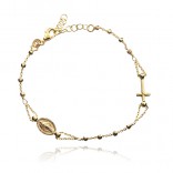 Gold-plated silver ROSARY bracelet
