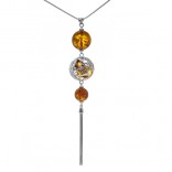 The original necklace of silver amber balls