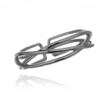 Silver adjustable ring 13-17